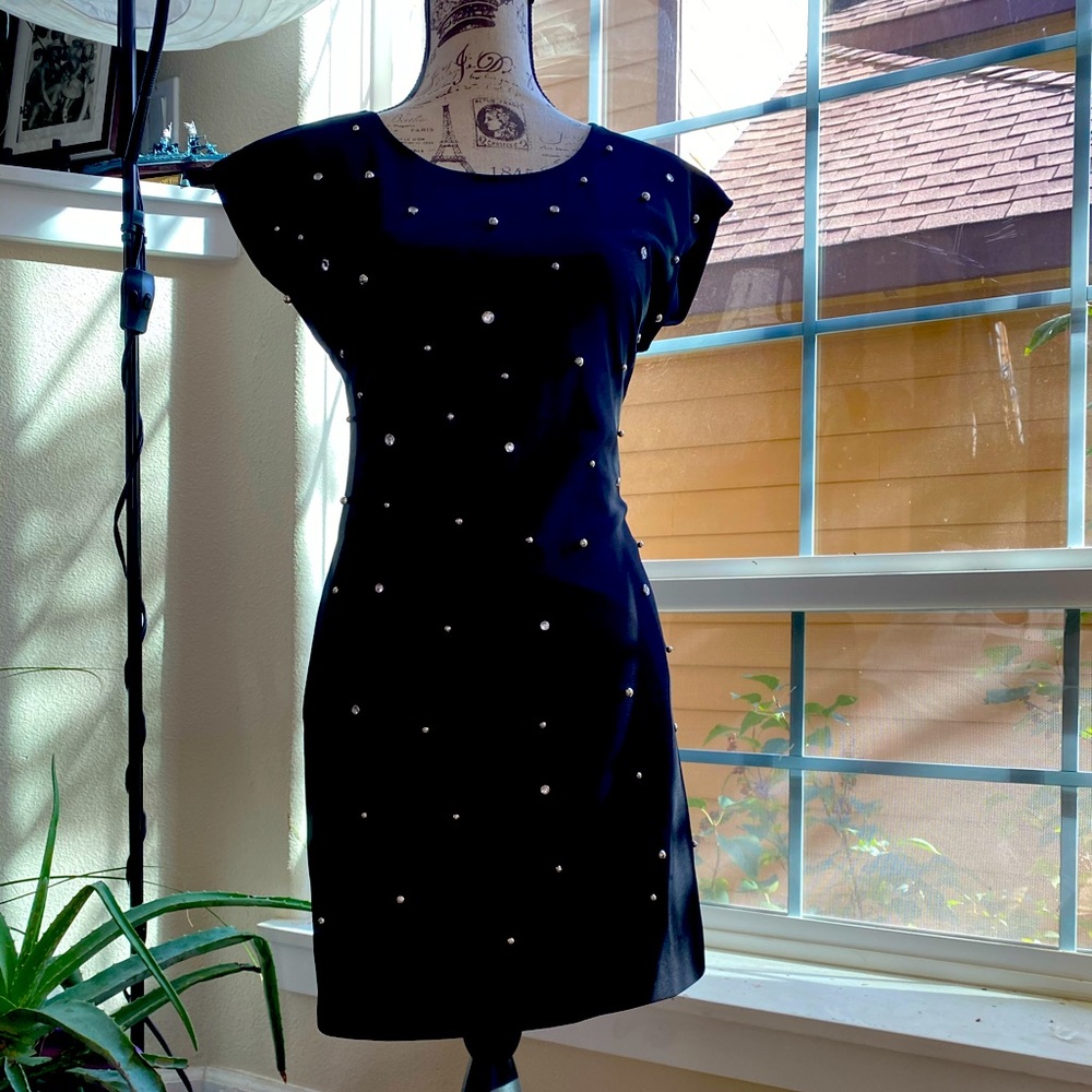 Forever 21 Love 21 black studded mini dress